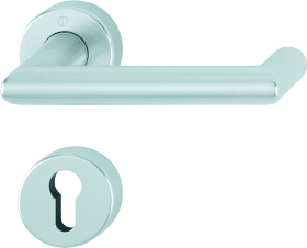 Hoppe Drückergarnitur Rotterdam 1401/42H/42HKVS, Aluminium