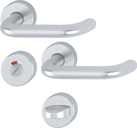 Hoppe Drückergarnitur Paris 138/42H/42HKVS, Aluminium