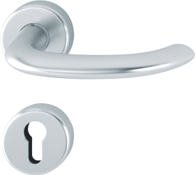 Hoppe Drückergarnitur Marseille 1138/42H/42HKVS, Aluminium