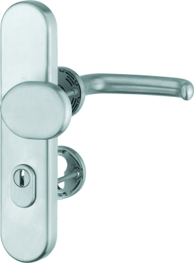 Hoppe security door fitting FS-E86G/3332ZA/42H/42HS/1301, stainless steel