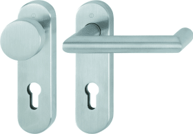 Hoppe Wechselgarnitur Rotterdam E58/353KH/1401, Edelstahl