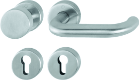 Hoppe Wechselgarnitur Paris E58/42H/42HKVS/138, Edelstahl