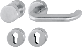 Hoppe Wechselgarnitur Paris E58/42H/42HKVS/138, Edelstahl