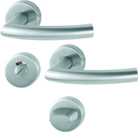 HOPPE Drückergarnitur Trondheim E1430/42H/42HKVS,WC/SS,8(8),F69,TS 40-45