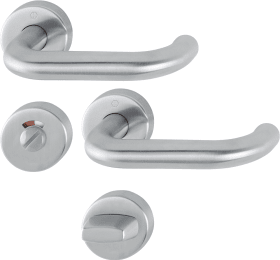 Hoppe Drückergarnitur Paris E138/42H/42HKVS, Edelstahl