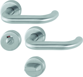 Hoppe Drückergarnitur Paris E138/42H/42HKVS, Edelstahl