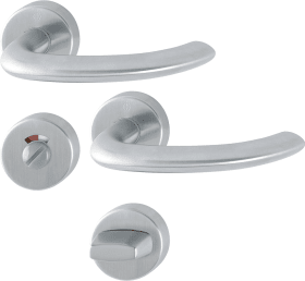 Hoppe Drückergarnitur Marseille E1183/42H/42HKVS, Edelstahl