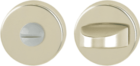 HOPPE Schlüsselrosettenpaar 42KVS,rund,WC/S, 9mm,TS 37-42,F2