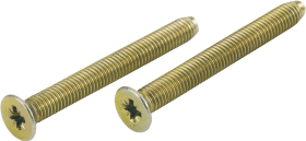 HOPPE Gewindeschrauben-Set M5x35mm, Kreuzschlitz, Eisen gelb verzinkt