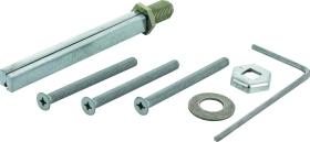 HOPPE Befestigungsset KN/GR-UB-PRF, M6, VK 10,TS 72-77 vz