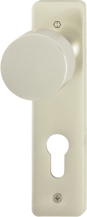 Hoppe button short plate 58/202K, Aluminium