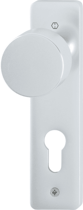 Hoppe button plate 58/202K, aluminium