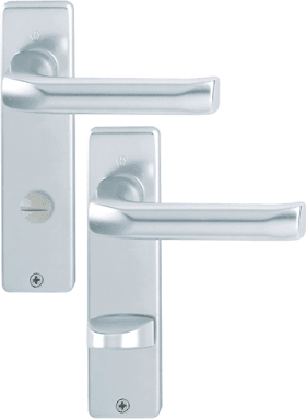 Hoppe Short plate London 113/202KP, Aluminium