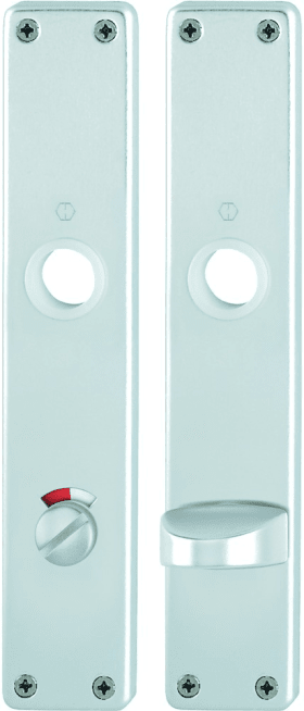 HOPPE Langschildpaar 202SP, eckig o. No., WC/SS 78, TS 40, F1