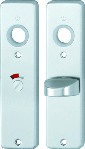 HOPPE Kurzschildpaar 202KP, eckig o. No., WC/SS 55, TS 40, F1