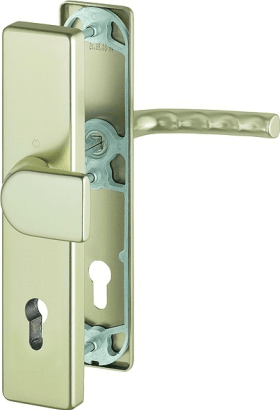 HOPPE Schutz-Wechselgarnitur mit Langschild Birmingham 78G/2222A/2440/1117, 10/92 mm, Aluminium