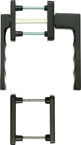 HOPPE Balkontürgarnitur Toulon 0737KH/51N/U34/0737/51NS/51PNS, Aluminium