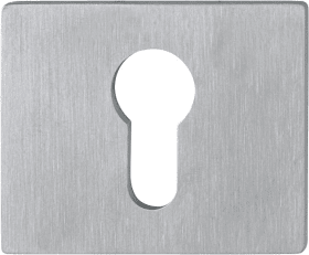 HOPPE Schlüsselrosettenpaar E847NS,eckig,PZ, 2mm,TS 35-45,F69
