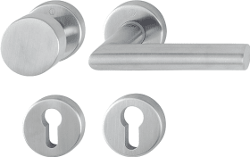 Hoppe Wechselgarnitur Amsterdam E58/42KV/42KVS/1400Z, Edelstahl