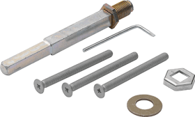 HOPPE Befestigungsset KN/GR-UB-VLL-RDC, M6x65, VK 10/8,TS 52-57 vz