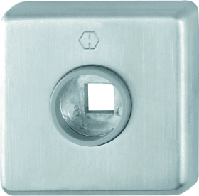 HOPPE Drückerrosettenpaar E52KV,eckig, 9mm,TS 37-42,F69