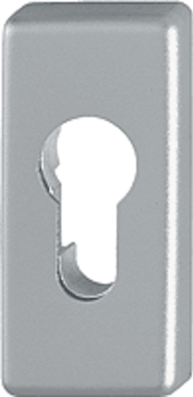 HOPPE Schlüsselrosette 44S,eckig o. No.,PZ, 8mm,F9-2