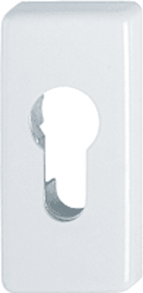 HOPPE Schlüsselrosette 44S,eckig o. No.,PZ, 8mm,F9016