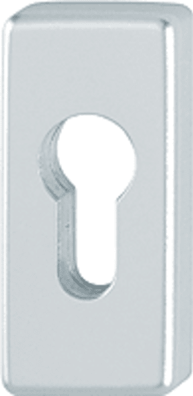 HOPPE Schlüsselrosette 44S-SR,eckig o. No.,PZ, 8mm,F1