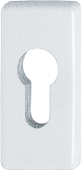 HOPPE Schlüsselrosette 44S-SR,eckig o. No.,PZ, 6mm,F9016