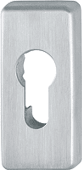 HOPPE Schlüsselrosette E44S,eckig o. No.,PZ, 8mm,F69