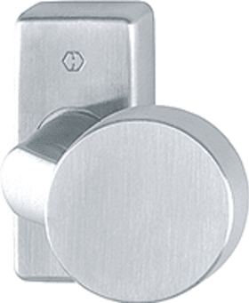 Hoppe Türknopf + Rosette FS E58G/44, Edelstahl