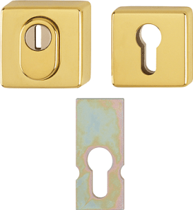 HOPPE Schutzrosette E52NSB-ZA/52S,eckig,15mm,ES1,ZA/PZ,F77-R,TS57-62