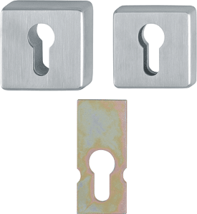 HOPPE Schutzrosette E52NSB/52S,eckig,15mm,ES1/PZ,F69,TS57-62