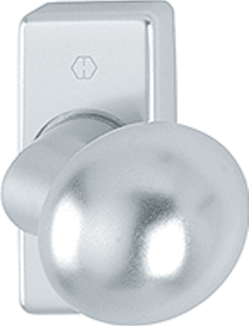 Hoppe Türknopf + Rosette 50G/44 Aluminium