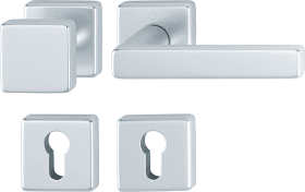 Hoppe Wechselgarnitur Dallas 43L/52KV/52KVS/1643, Aluminium