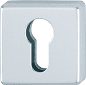 HOPPE Schlüsselrosette 52S,eckig,PZ, 9mm,F1