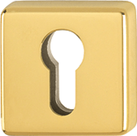 HOPPE Schlüsselrosette E52S innen,eckig,PZ, 9mm,F77-R