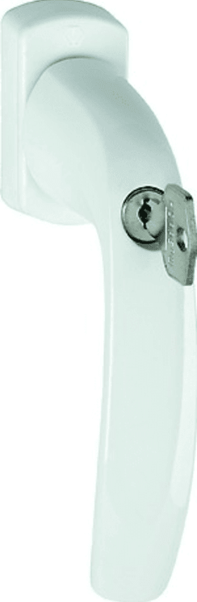 HOPPE Fenstergriff 0810S/U10 100NM,abschl.,eck,7/43,verkehrsw.