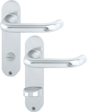 HOPPE Drückergarnitur Paris 138L/300K, KS,WC/SS78/8 (8),F1,TS 37-42,o. No.