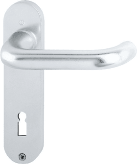 Hoppe short plate Paris 138L/300K, Aluminium