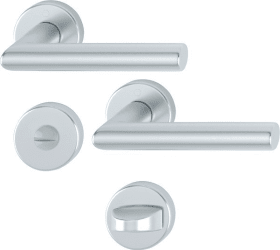 Hoppe Drückergarnitur Amsterdam 1400/42KV/42KVS, Aluminium