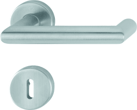 Hoppe Drückergarnitur Rotterdam E1401Z/42KV/42KVS, Edelstahl