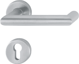 Hoppe Drückergarnitur Rotterdam E1401Z/42KV/42KVS, Edelstahl