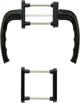 HOPPE Balkontürgarnitur New York 0810/961N/U10/0810/962NS/PNS, Aluminium