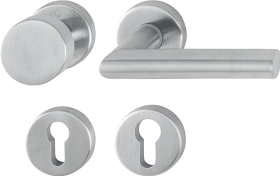 Hoppe Wechselgarnitur Amsterdam E58/42KV/42KVS/1400Z, Edelstahl