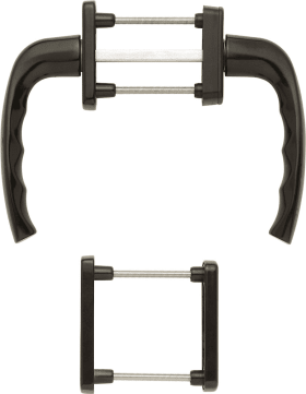 HOPPE Balkontürgarnitur New York 0810/961N/U10/0810/962NS/PNS, Aluminium