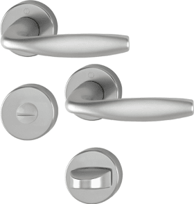 Hoppe Drückergarnitur New York 1810/42KV/42KVS, Aluminium