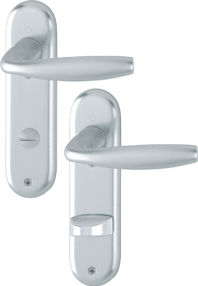 HOPPE Drückergarnitur New York 1810/273KP, KS,WC/S78/8 (8),F1,TS 37-42,o. No.