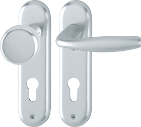 Hoppe short plate New York 58/273KP/1810, Aluminium