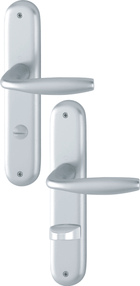 Hoppe Drückergarnitur New York 1810/273P, Aluminium